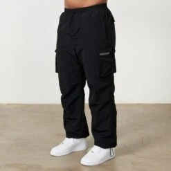 Vanquish Black Cargo Track Pants 7 Vanquish Black Cargo Track Pants -Vanquish Fitness Shop 123 9