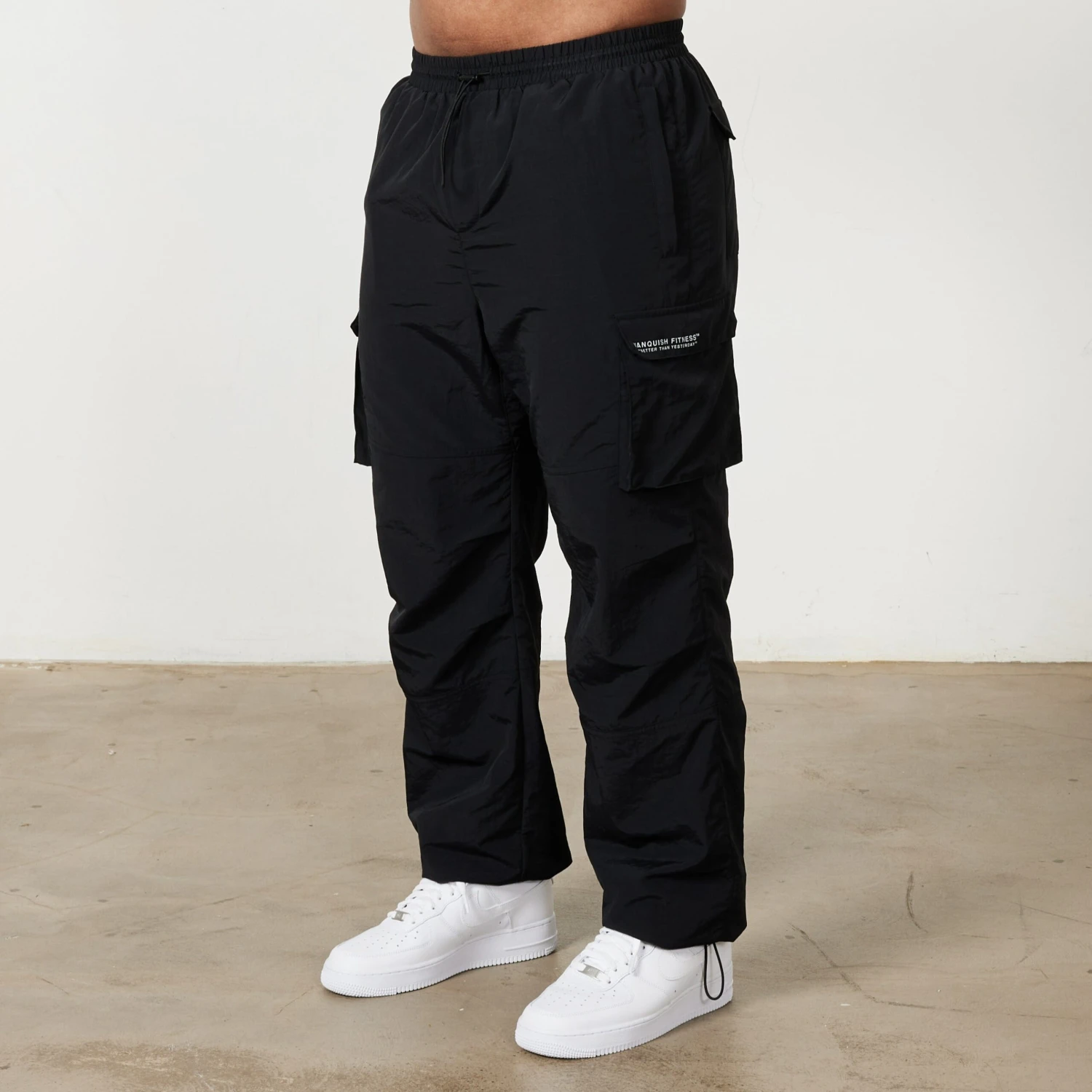 Vanquish Black Cargo Track Pants 3 Vanquish Black Cargo Track Pants - Image 3