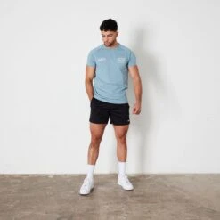 Vanquish TSP Atlas Blue Worldwide Fitted T Shirt -Vanquish Fitness Shop 2JMFwiNY