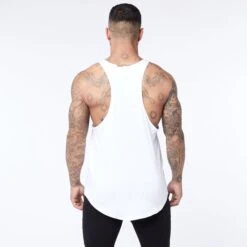 Vanquish Core Men's White Tank Top -Vanquish Fitness Shop Core Tank White 1402