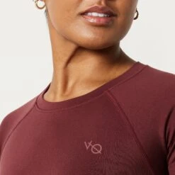 Vanquish Elevate Seamless Burgundy Cap Sleeve Cropped T Shirt 7 Vanquish Elevate Seamless Burgundy Cap Sleeve Cropped T Shirt -Vanquish Fitness Shop Elevate2 206