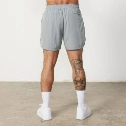 Vanquish Essential Steel Grey Performance 4" Shorts -Vanquish Fitness Shop Essentials 712