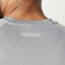 Vanquish Essential Steel Grey Performance Short Sleeve T Shirt -Vanquish Fitness Shop Essentials 744