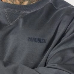 Vanquish Essential Denim Blue Oversized Sweatshirt -Vanquish Fitness Shop Essentials 874 1