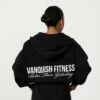 Vanquish Jet Black Rejuvenate Full Zip Oversized Hoodie