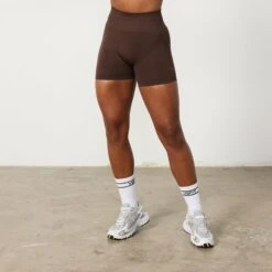 Vanquish Elevate Seamless Coffee Brown Shorts