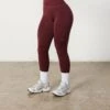 Vanquish Elevate Seamless Petite Burgundy Leggings