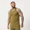 Vanquish Essential Olive Green Regular Fit Tank Top