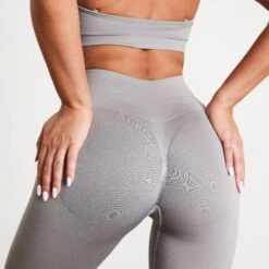 Vanquish Elevate Seamless Petite Smoke Grey Leggings 9 Vanquish Elevate Seamless Petite Smoke Grey Leggings -Vanquish Fitness Shop FIRSTSHOT 1 1