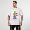 Vanquish DBZ CS Piccolo Pale Pink Oversized T Shirt