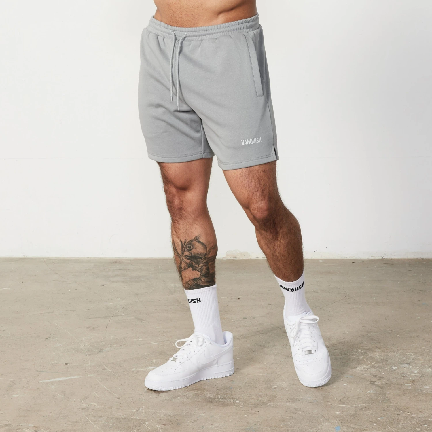 Vanquish Essential Steel Grey Regular Fit Shorts 1 Vanquish Essential Steel Grey Regular Fit Shorts