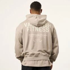 Vanquish TSP Unconquerable Strength Grey Oversized Pullover Hoodie