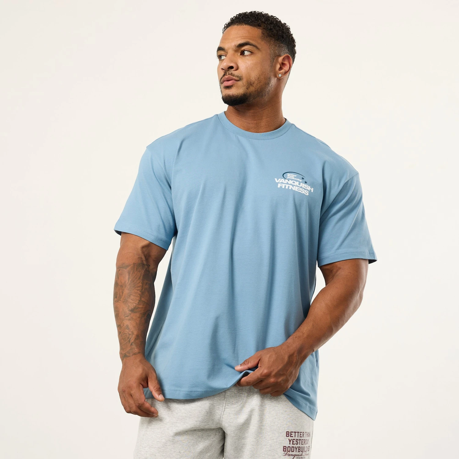 Vanquish TSP Since 2015 Blue Oversized T Shirt 1 Vanquish TSP Since 2015 Blue Oversized T Shirt