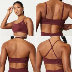 Vanquish Elevate Seamless Burgundy Multiway Low Support Bra -Vanquish Fitness Shop LASTSHOT