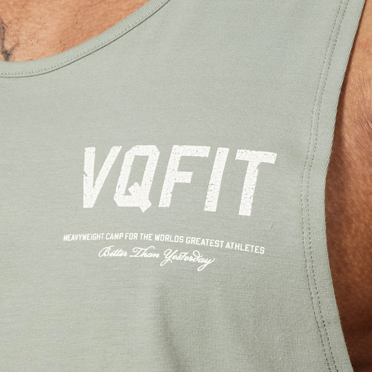Vanquish VQFIT Distressed Print Desert Sage Tank 2 Vanquish VQFIT Distressed Print Desert Sage Tank - Image 2