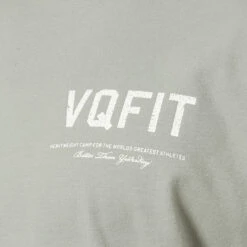 Vanquish VQFIT Distressed Desert Sage Oversized T Shirt -Vanquish Fitness Shop MensCrackedPrint 1508
