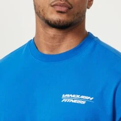 Vanquish Speed Cobalt Blue Oversized T Shirt -Vanquish Fitness Shop MensSpeedPrint 1007