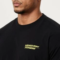Vanquish Speed Black Oversized T Shirt -Vanquish Fitness Shop MensSpeedPrint 1162
