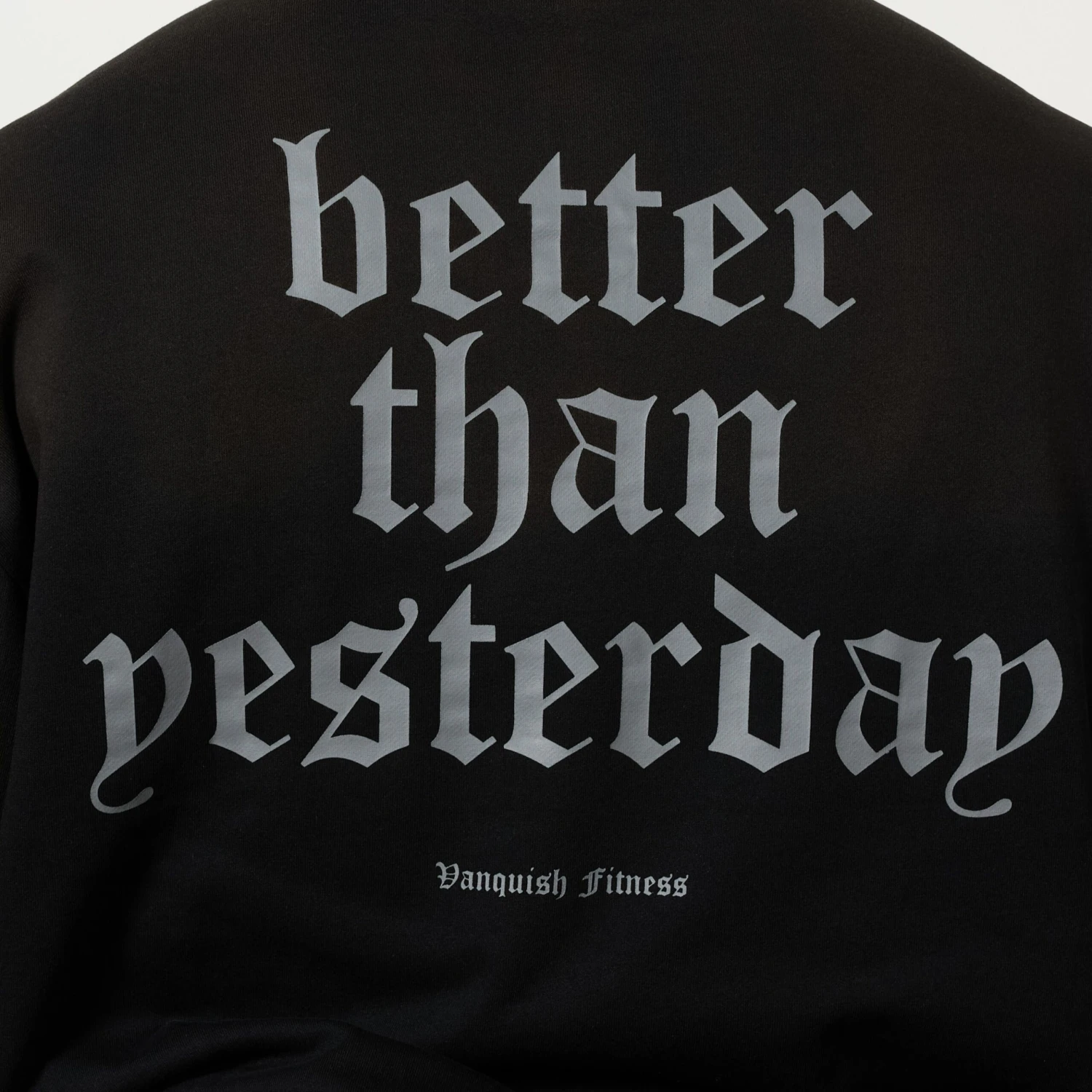 Vanquish Sun-faded Black Oversized Pullover Hoodie 3 Vanquish Sun-faded Black Oversized Pullover Hoodie - Image 3