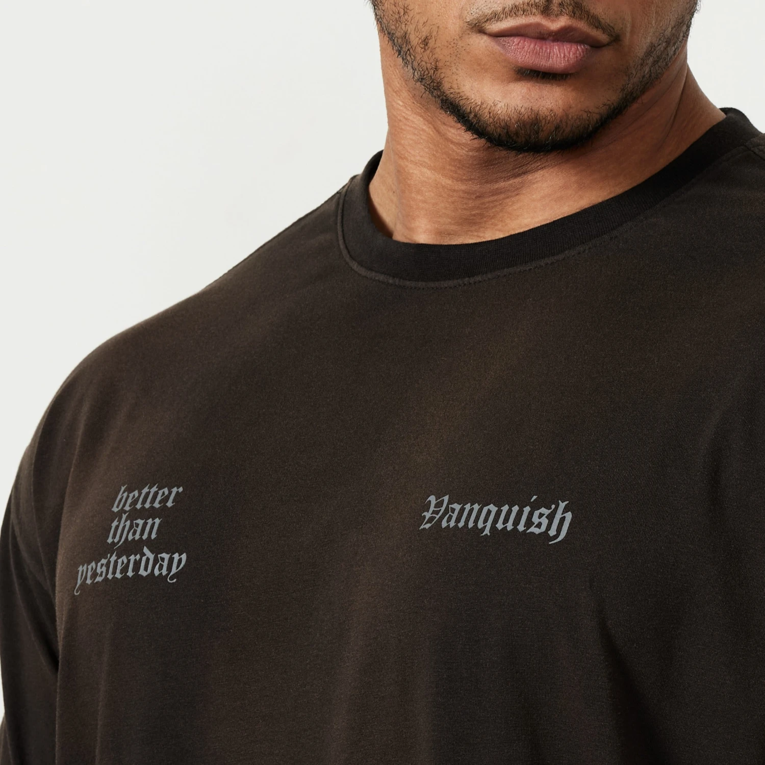 Vanquish Sun-faded Black Oversized T Shirt 4 Vanquish Sun-faded Black Oversized T Shirt - Image 4