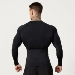 Vanquish Utility Black Long Sleeve Base Layer Top -Vanquish Fitness Shop MensUtility 560