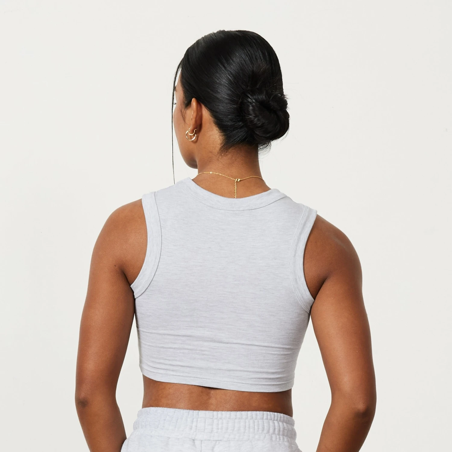 Vanquish Oat Marl Rejuvenate Cropped Tank Top 5 Vanquish Oat Marl Rejuvenate Cropped Tank Top - Image 5
