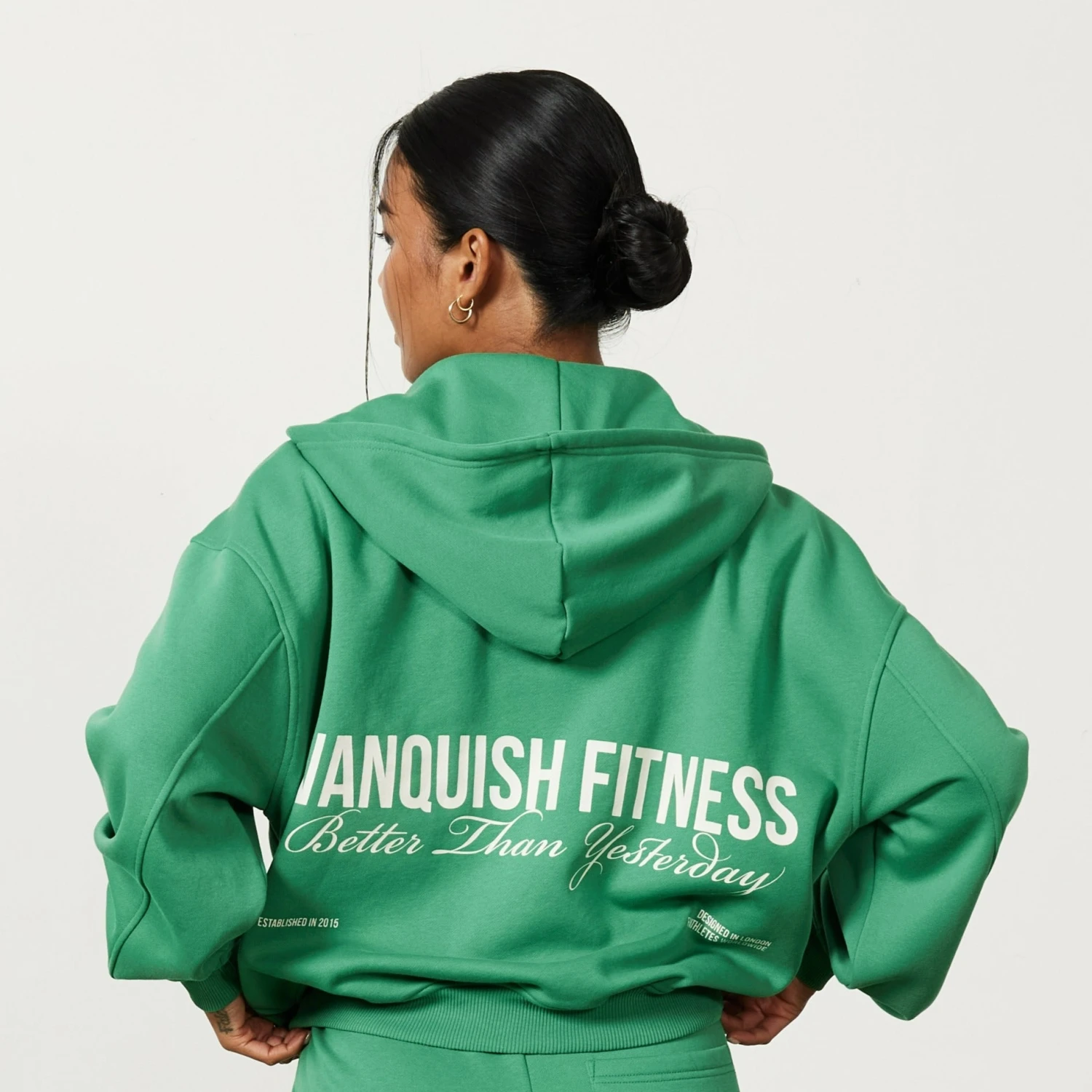 Vanquish Apple Green Rejuvenate Full Zip Oversized Hoodie 2 Vanquish Apple Green Rejuvenate Full Zip Oversized Hoodie - Image 2