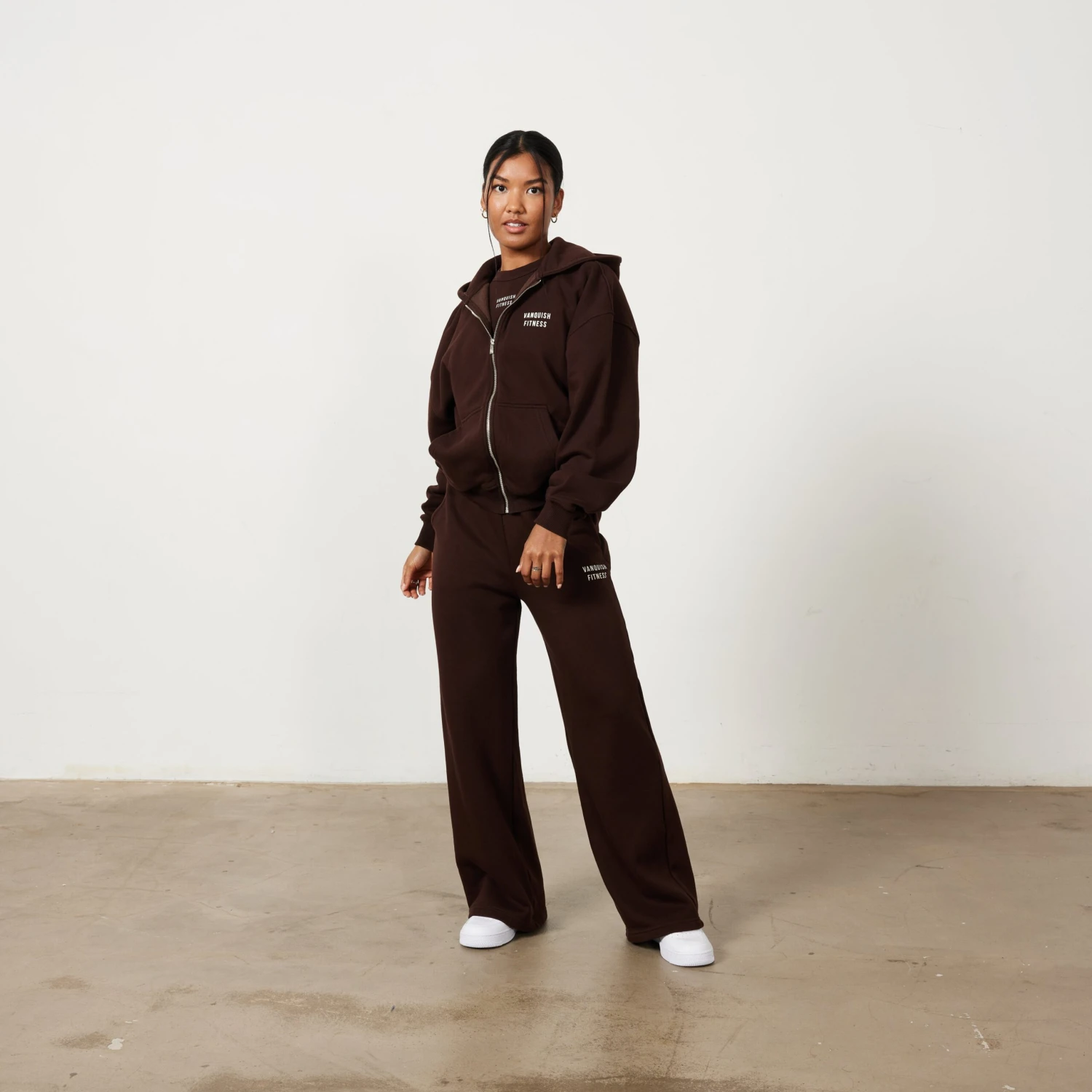 Vanquish Chestnut Brown Rejuvenate Full Zip Oversized Hoodie 4 Vanquish Chestnut Brown Rejuvenate Full Zip Oversized Hoodie - Image 4