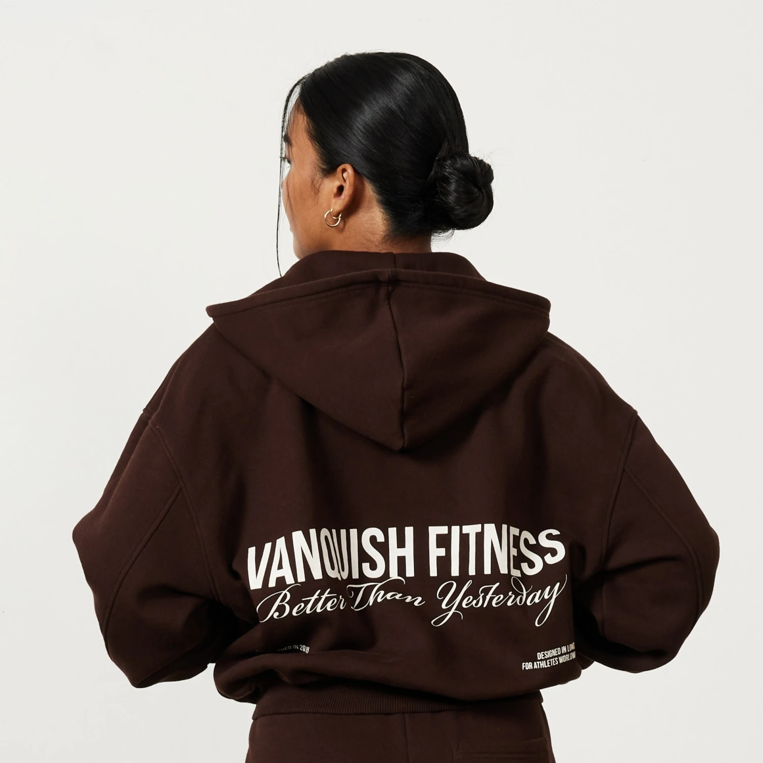 Vanquish Chestnut Brown Rejuvenate Full Zip Oversized Hoodie 2 Vanquish Chestnut Brown Rejuvenate Full Zip Oversized Hoodie - Image 2