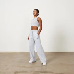 Vanquish Oat Marl Rejuvenate Wide Leg Oversized Sweatpants -Vanquish Fitness Shop Rejuvenate 0006 Rejuvenate 1347R