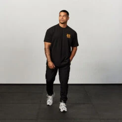 Vanquish DBZ Goku Black Distressed Print Oversized T Shirt 9 Vanquish DBZ Goku Black Distressed Print Oversized T Shirt -Vanquish Fitness Shop Short 07