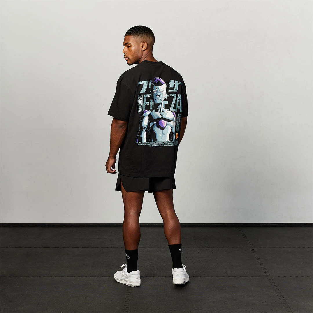 Vanquish DBZ Frieza Black Distressed Print Oversized T Shirt 5 Vanquish DBZ Frieza Black Distressed Print Oversized T Shirt - Image 5