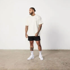 Vanquish TSP Vintage White Consistency Oversized T Shirt -Vanquish Fitness Shop TSP 14 CW01