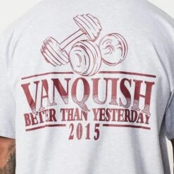 Vanquish TSP Light Grey Western Oversized T Shirt -Vanquish Fitness Shop TSP14 221