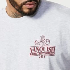 Vanquish TSP Light Grey Western Oversized T Shirt -Vanquish Fitness Shop TSP14 230