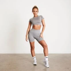 Vanquish Elevate Seamless Smoke Grey Shorts -Vanquish Fitness Shop U1yGqYM6 1