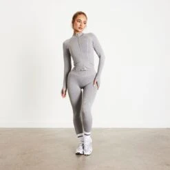 Vanquish Elevate Seamless Smoke Grey Zip Front Jacket 11 Vanquish Elevate Seamless Smoke Grey Zip Front Jacket -Vanquish Fitness Shop UbgKtKi