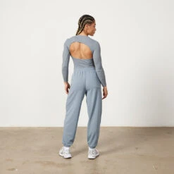 Vanquish Restore Slate Grey Long Sleeve Ribbed Bodysuit 10 Vanquish Restore Slate Grey Long Sleeve Ribbed Bodysuit -Vanquish Fitness Shop Untitled 1 0004 LadiesSweats 491