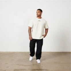 Vanquish TSP Vintage White Barbell Oversized T Shirt 11 Vanquish TSP Vintage White Barbell Oversized T Shirt -Vanquish Fitness Shop Untitled 1 0005 TSP 63