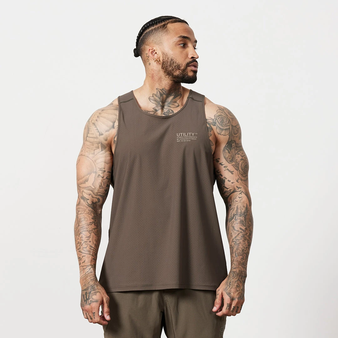 Vanquish Utility Brown Performance Tank 1 Vanquish Utility Brown Performance Tank