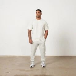 Vanquish VQFIT Distressed Print Oat Marl Tapered Sweatpants -Vanquish Fitness Shop Untitled 1 0018 MensCrackedPrint 1284