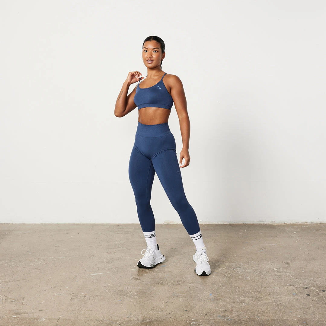 Vanquish Elevate Seamless Denim Blue Multiway Low Support Bra 7 Vanquish Elevate Seamless Denim Blue Multiway Low Support Bra - Image 7