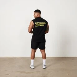 Vanquish Speed Black Oversized Sleeveless T Shirt -Vanquish Fitness Shop Untitled 1 0038 MensSpeedPrint 1084