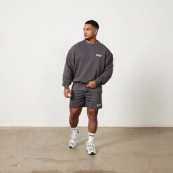 Vanquish Speed Charcoal Grey Oversized Sweater -Vanquish Fitness Shop Untitled 1 0049 MensSpeedPrint 898