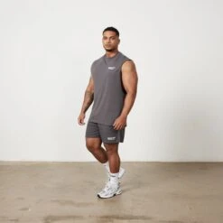 Vanquish Speed Charcoal Grey Mesh Shorts -Vanquish Fitness Shop Untitled 1 0052 MensSpeedPrint 866