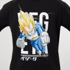 Vanquish DBZ CS Vegeta Black Oversized T Shirt -Vanquish Fitness Shop VQ TSP16andDBZ105280