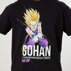 Vanquish DBZ CS Gohan Black Oversized T Shirt 10 Vanquish DBZ CS Gohan Black Oversized T Shirt -Vanquish Fitness Shop VQ TSP16andDBZ105342