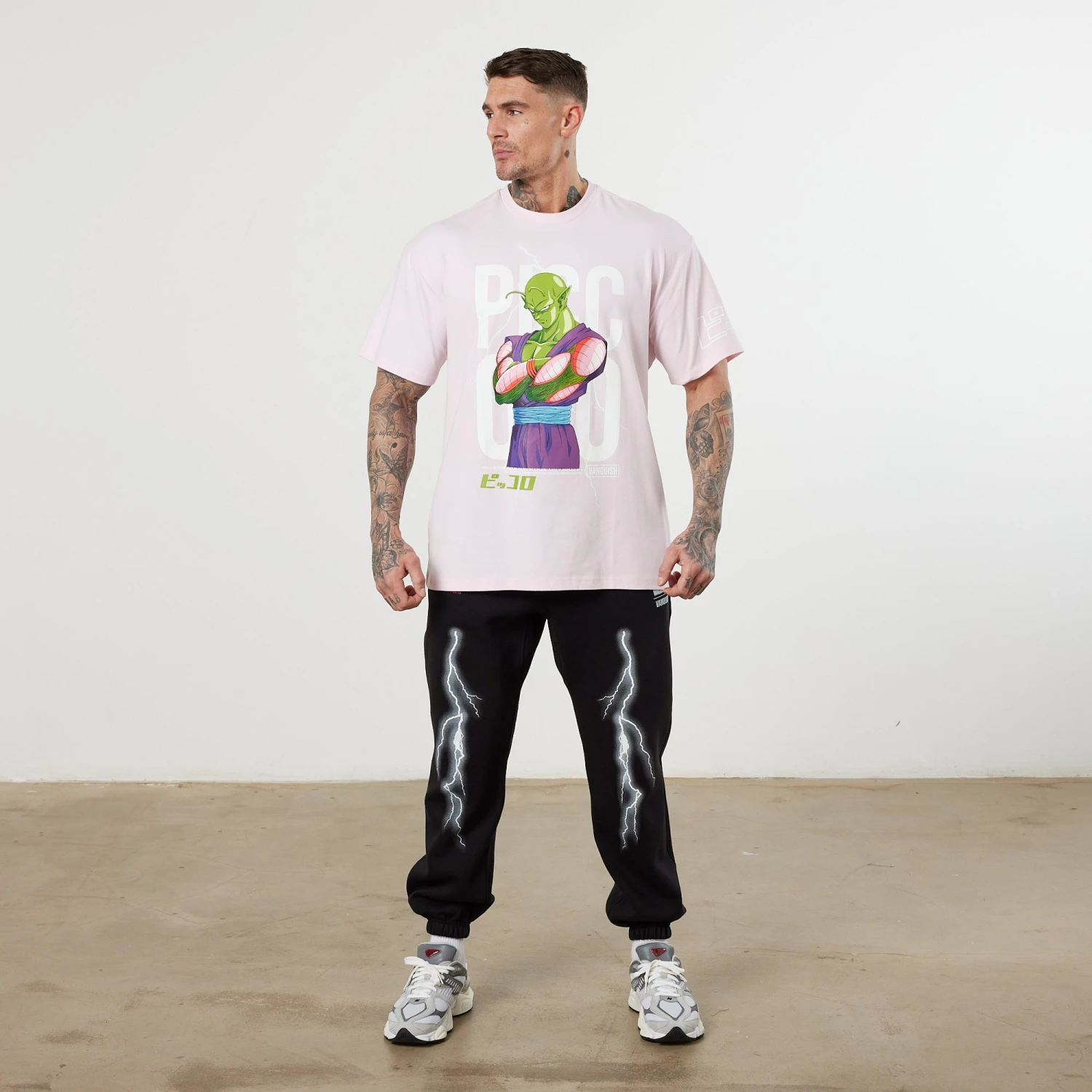 Vanquish DBZ CS Piccolo Pale Pink Oversized T Shirt 2 Vanquish DBZ CS Piccolo Pale Pink Oversized T Shirt - Image 2