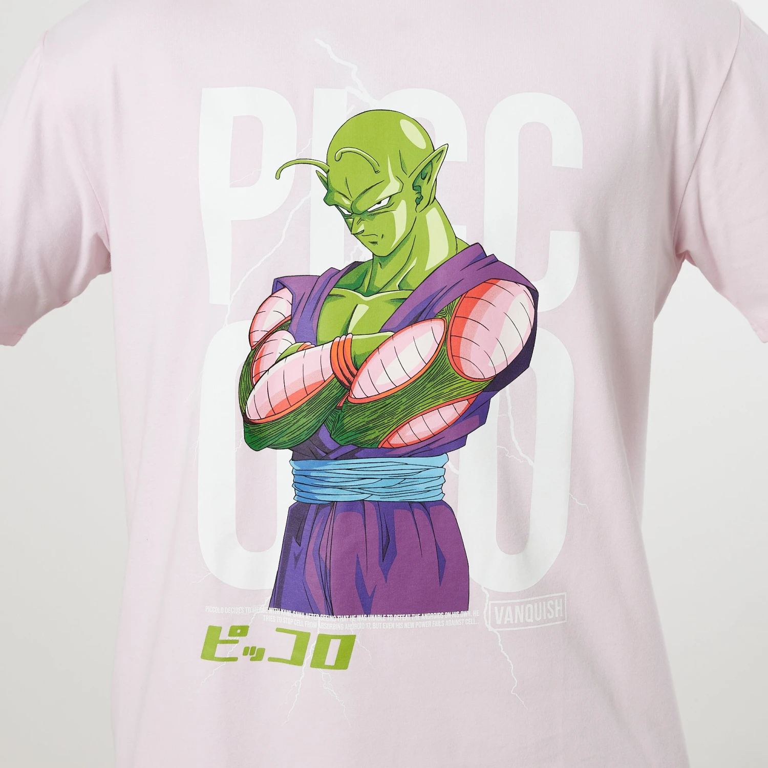 Vanquish DBZ CS Piccolo Pale Pink Oversized T Shirt 4 Vanquish DBZ CS Piccolo Pale Pink Oversized T Shirt - Image 4