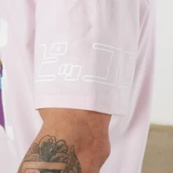 Vanquish DBZ CS Piccolo Pale Pink Oversized T Shirt 12 Vanquish DBZ CS Piccolo Pale Pink Oversized T Shirt -Vanquish Fitness Shop VQ TSP16andDBZ105397
